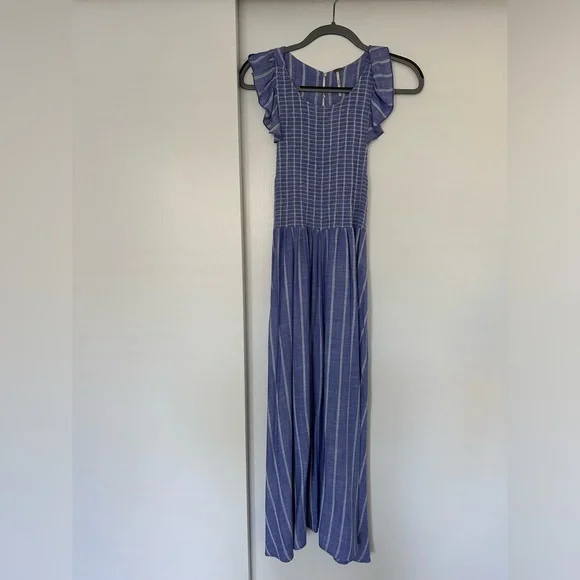 Chambray Butterflies Maxi by Free People - Picture 2 of 11